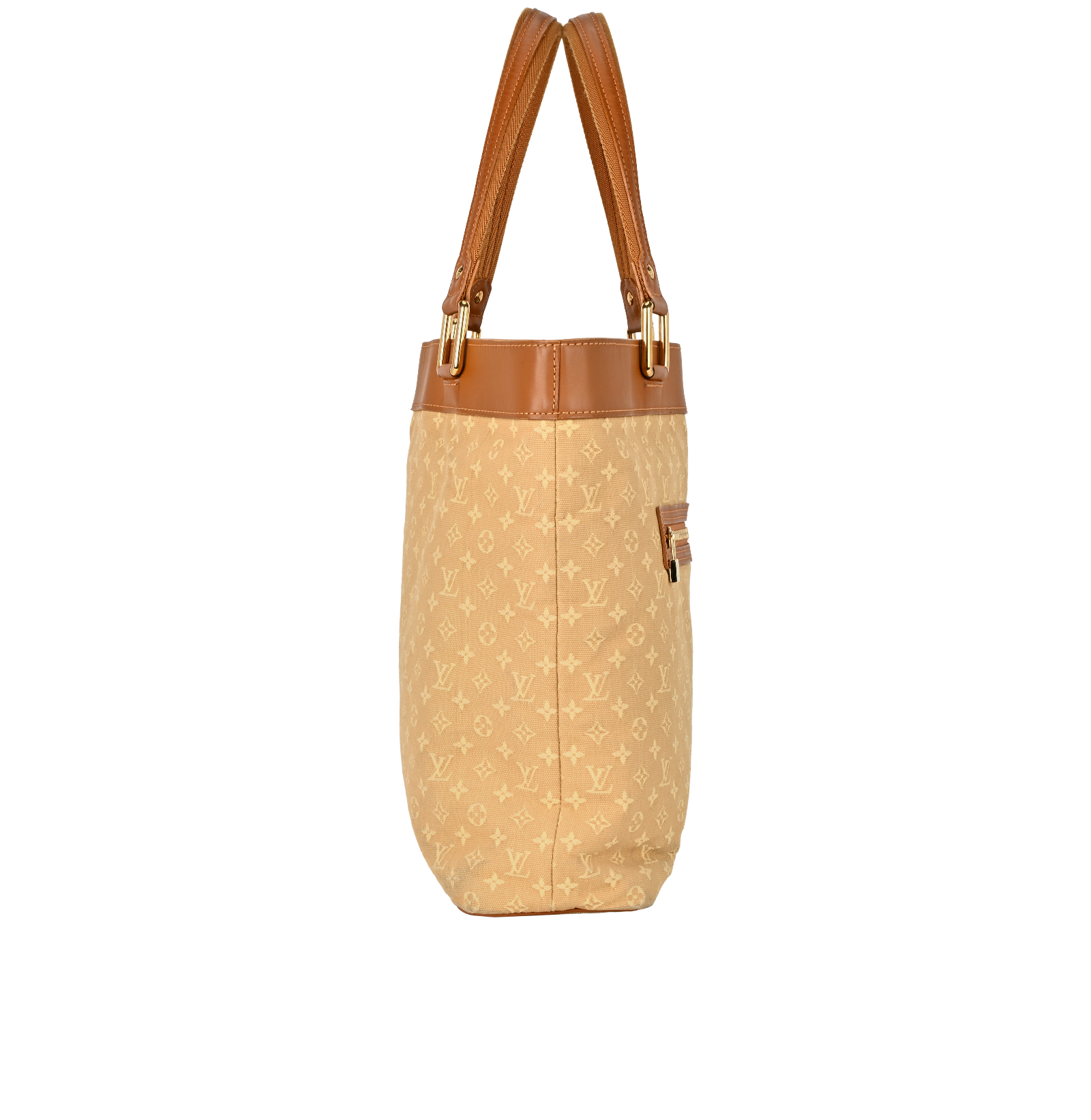Lucille GM Mini Lin, &pound;430, Handbags, Beige/Brown, Canvas, Side view